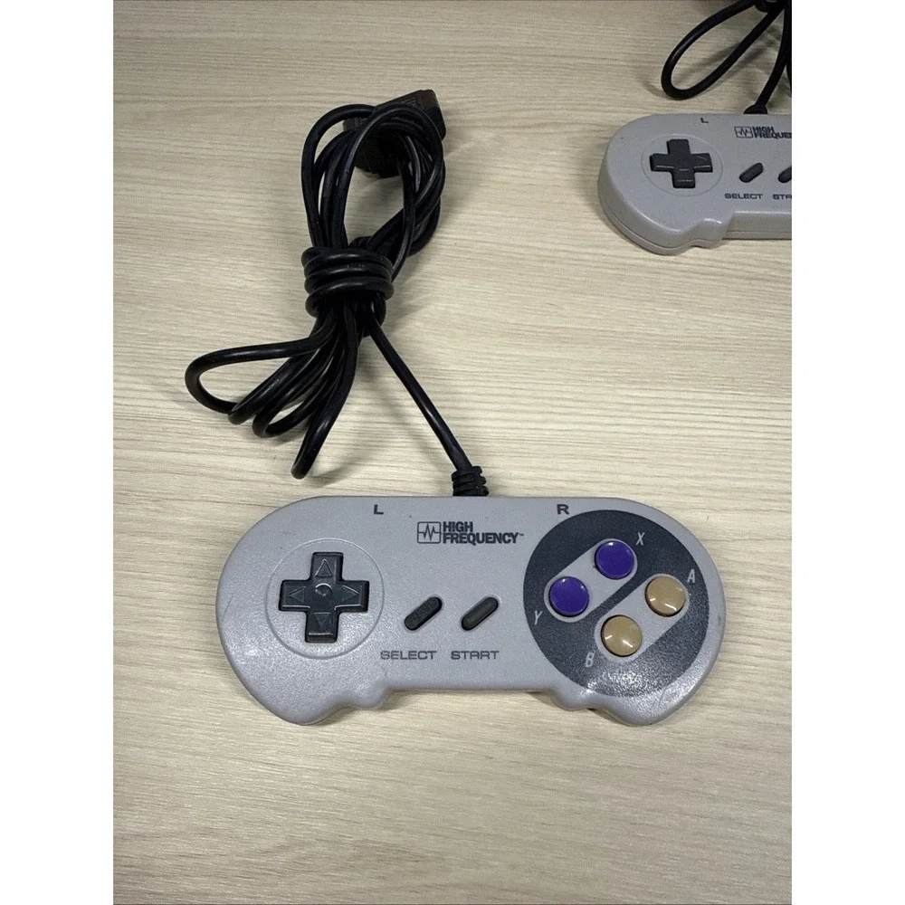 2 - SNES Super Nintendo High Frequency Controller‎ TESTED Working See Photos!